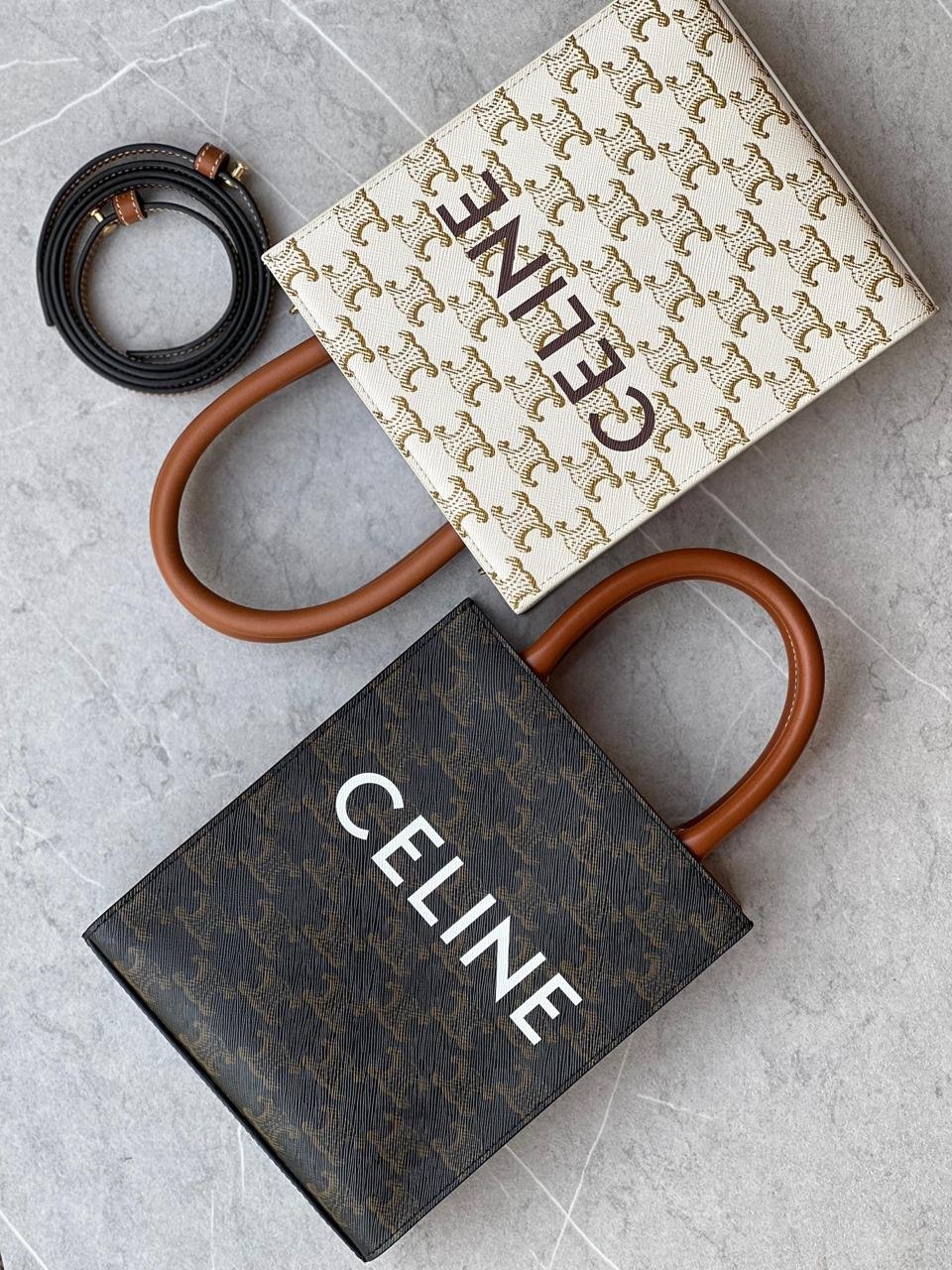 CELINE MINI TRIOMPHE VERTICAL CABAS TOTE BAG