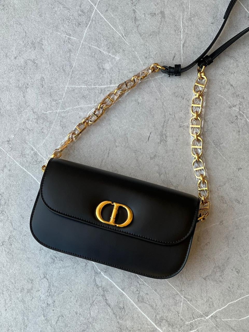 DIOR CD 30 LEATHER BLACK