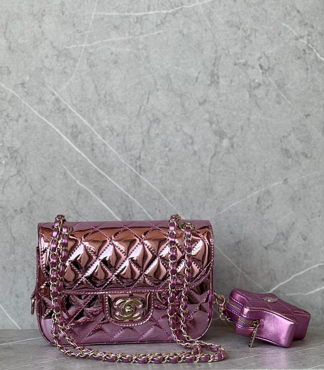 CHANEL MINI FLAP BAG & STAR COIN PURSE