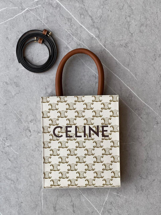 CELINE MINI TRIOMPHE VERTICAL CABAS TOTE BAG