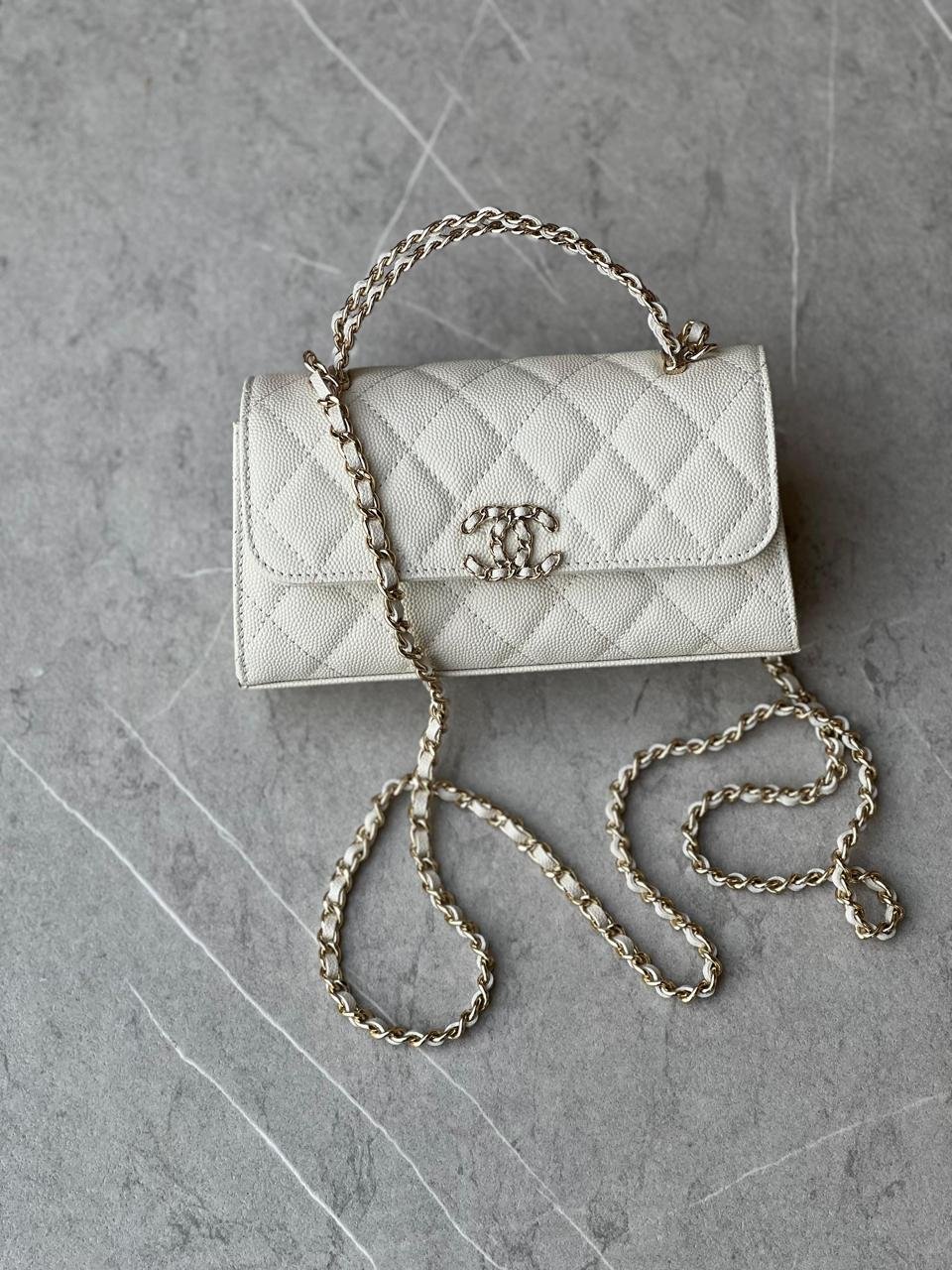 CHANEL 23P KELLY CLUTCH WITH CHAIN