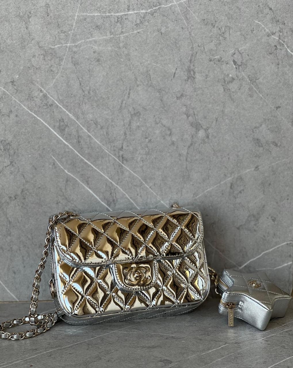 CHANEL MINI FLAP BAG & STAR COIN PURSE