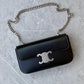 CELINE TRIOMHE LEATHER HANDBAG
