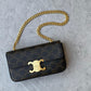 CELINE TRIOMHE LEATHER HANDBAG