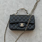 CHANEL FLAP BAG WITH TOP HANDLE