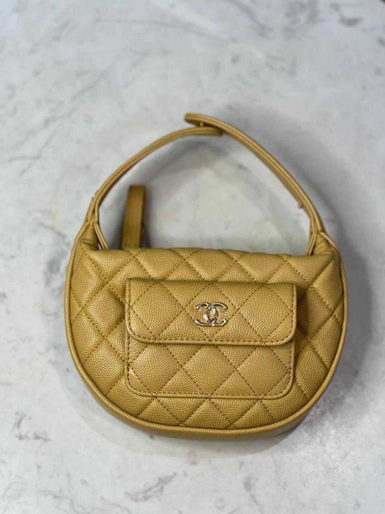 CHANEL QUILT MINI TOP HANDLE CLUTCH