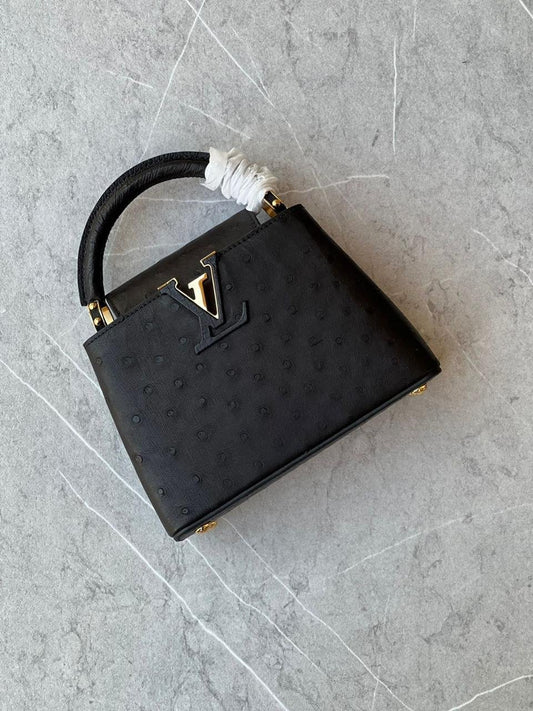 LOUIS VUITTON CAPCIN 21CM REAL OSTRICH LEATHER