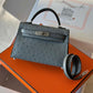HERMES MINI KELLY OSTRICH 20CM