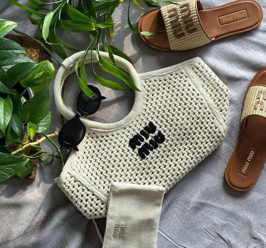 MIU MIU WOVEN 30CM