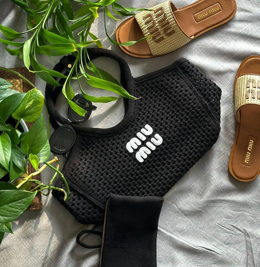 MIU MIU WOVEN 30CM